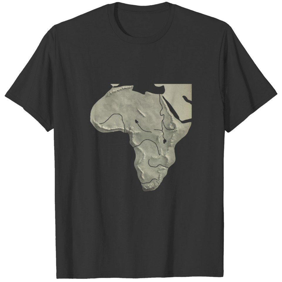 Africa relief map T-shirt