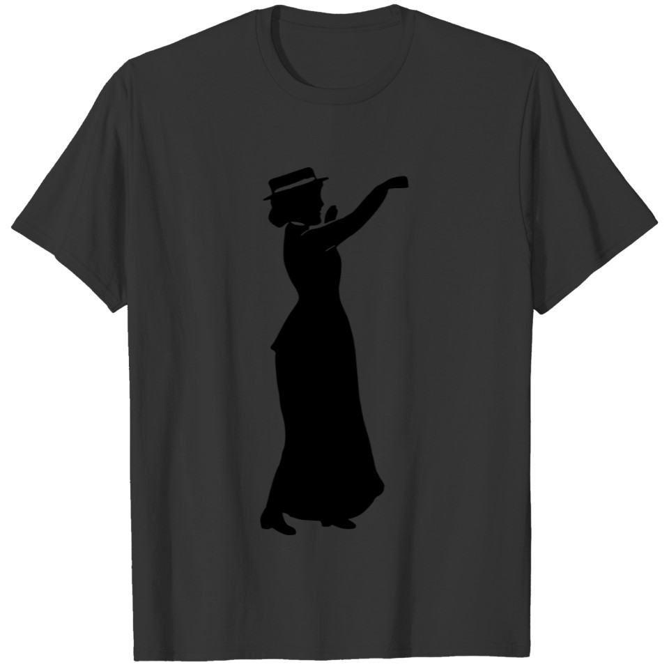 Lady waving T-shirt