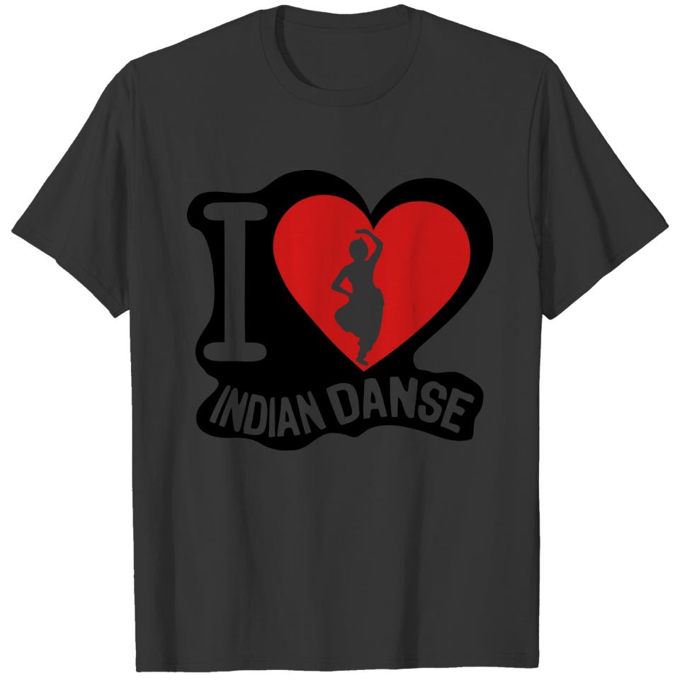indian dance love heart 2 T-shirt