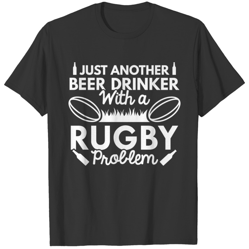 Beer Drinker Rugby T-shirt