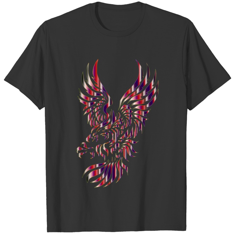 Chromatic Tribal Eagle 2 12 No Background T-shirt