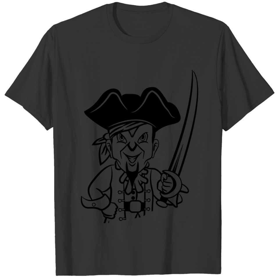 Pirate cool dreispitz degen evil T-shirt