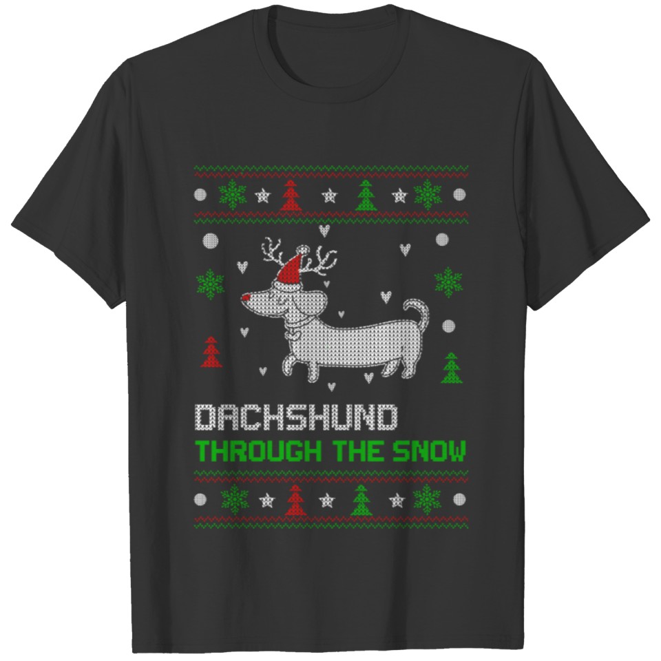 Dachshund - Dachshund through the snow sweater T-shirt