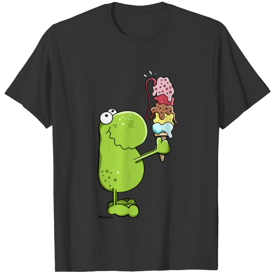 Frog with Ice Cream T Shirts