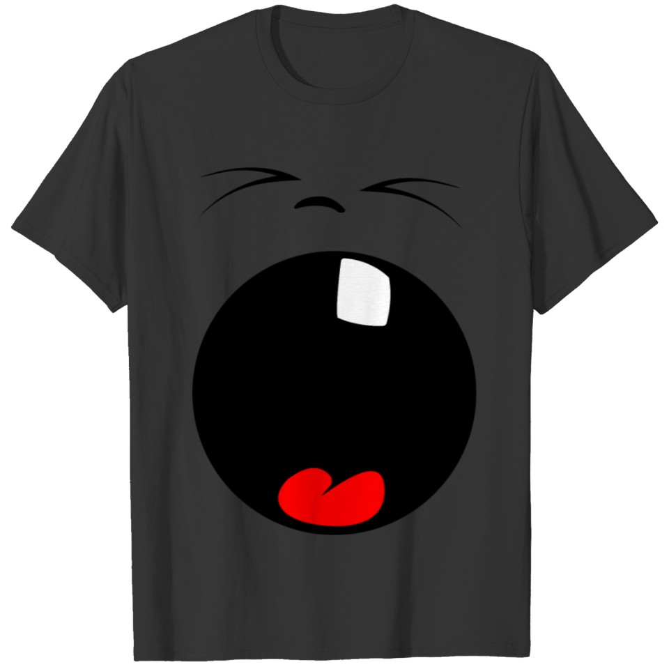 Yawning Smiley Face T Shirts