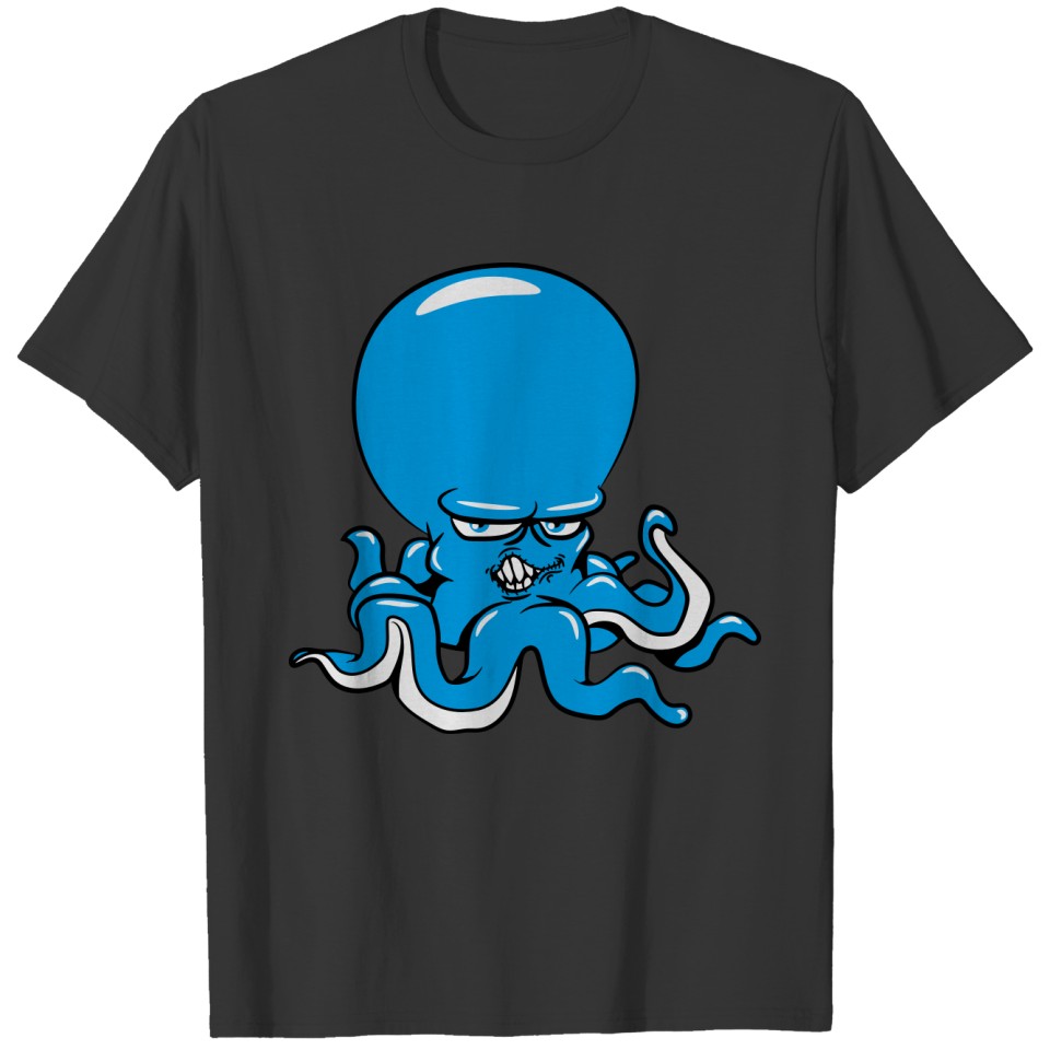 Squid oktopus cool evil dangerous T-shirt