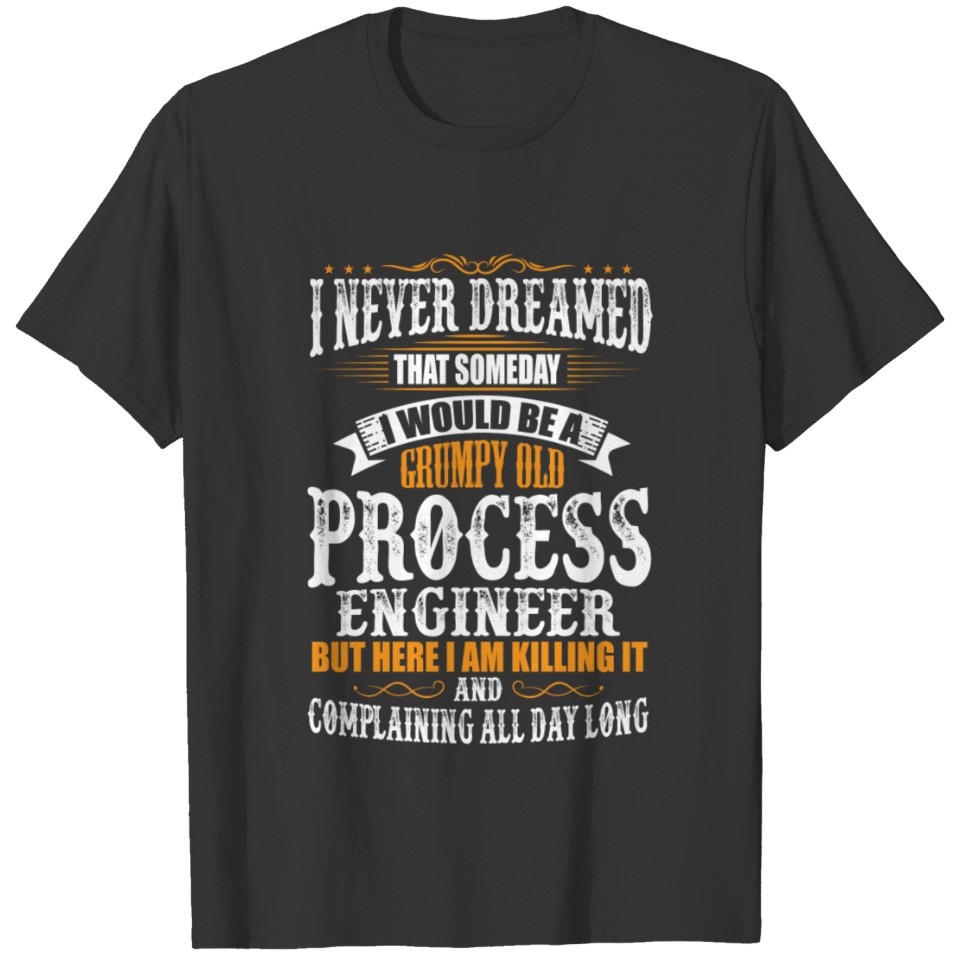 Processs Engineer Grumpy Old T-Shirt T-shirt