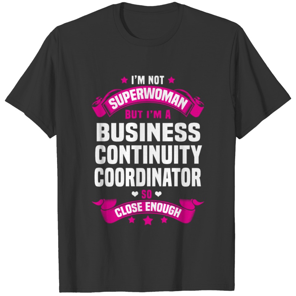 Business Continuity Coordinator T-shirt