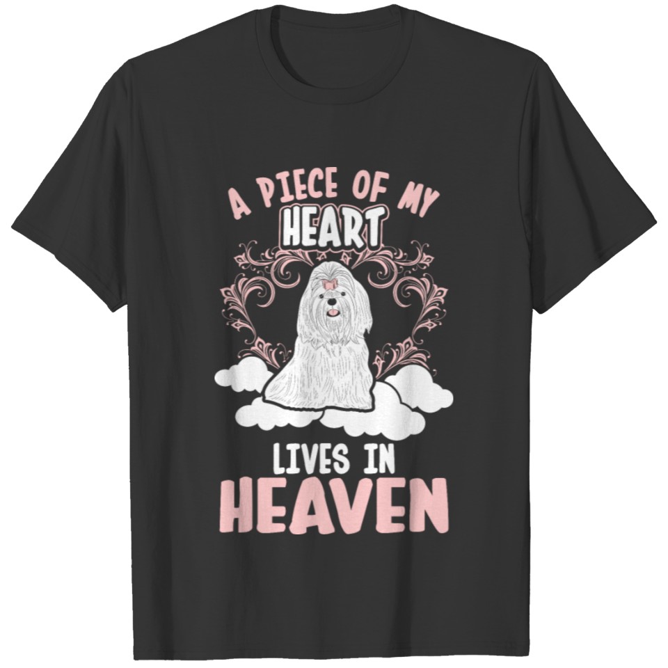 A Piece Of My Heart Lives In Heaven Shih Tzu T-shirt