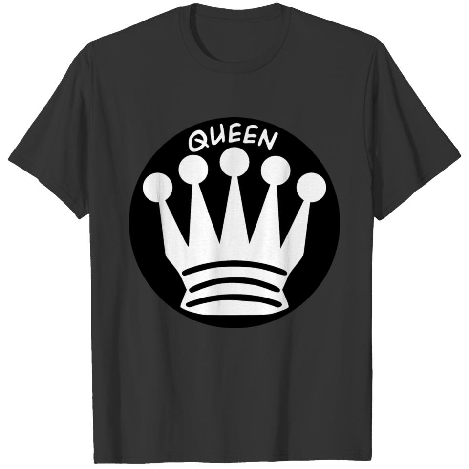 Chess Piece with Name White Queen T-shirt