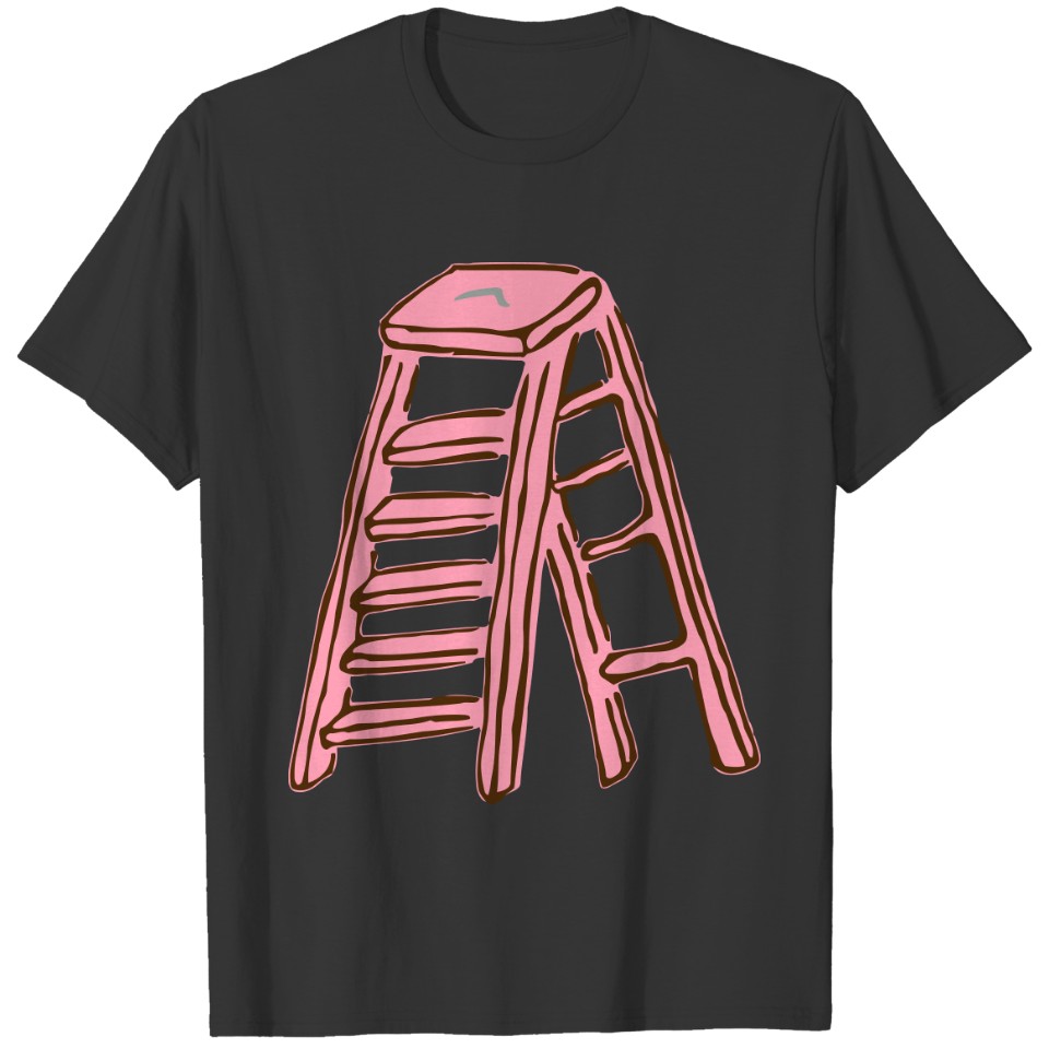 Roughly drawn stepladder T-shirt