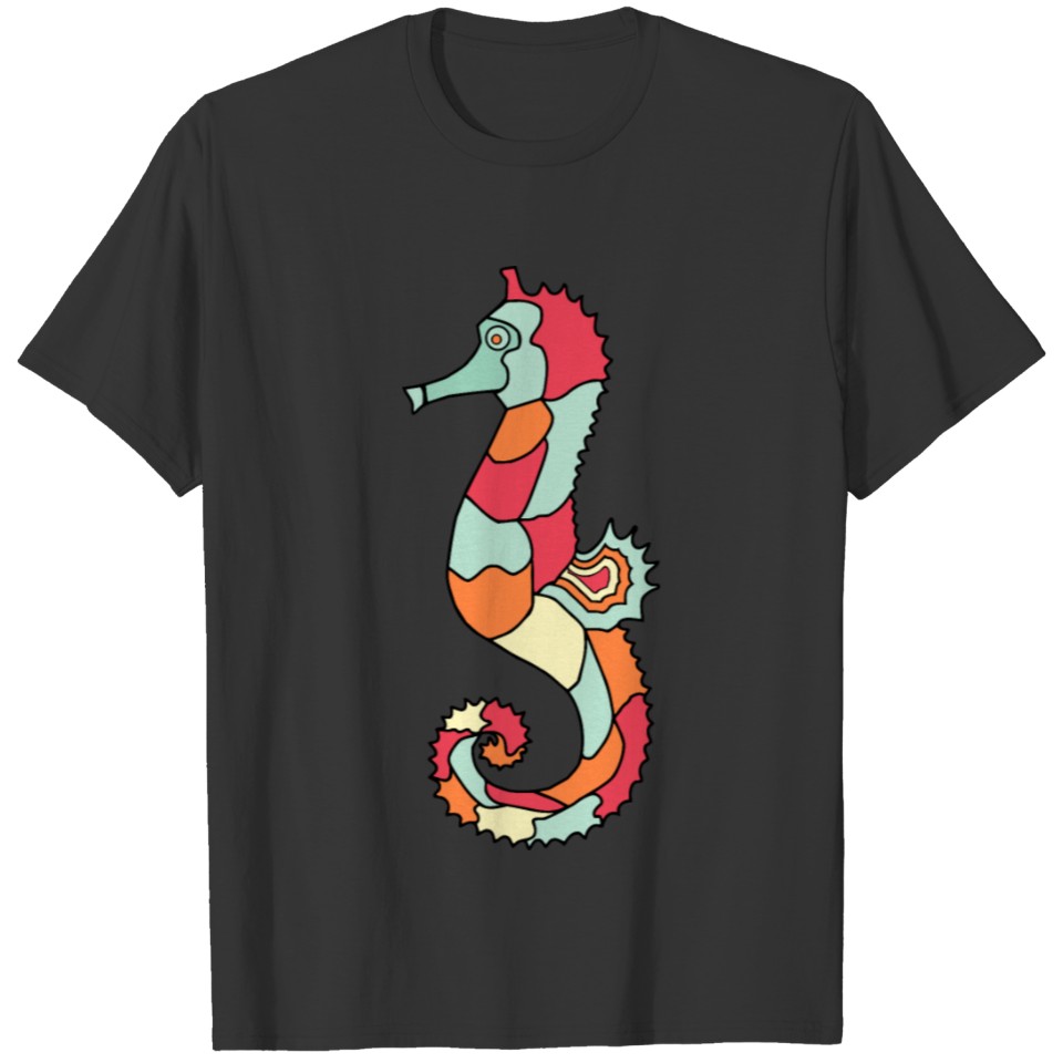 Seahorse 4 (colour) T-shirt
