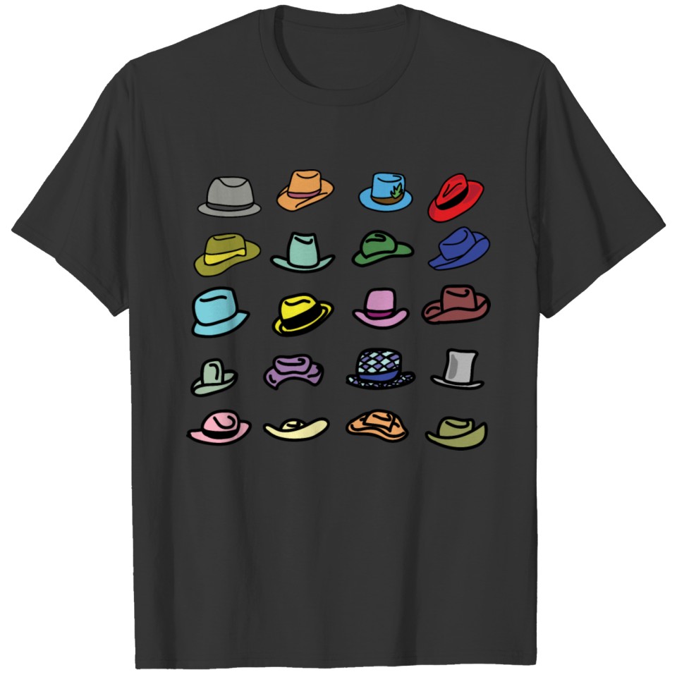 Hats collection T-shirt