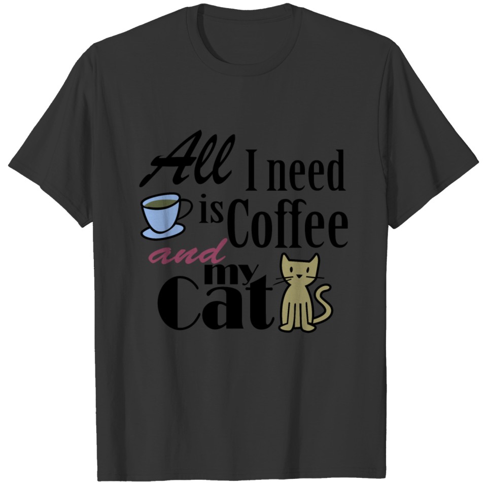 Coffee cat T-shirt
