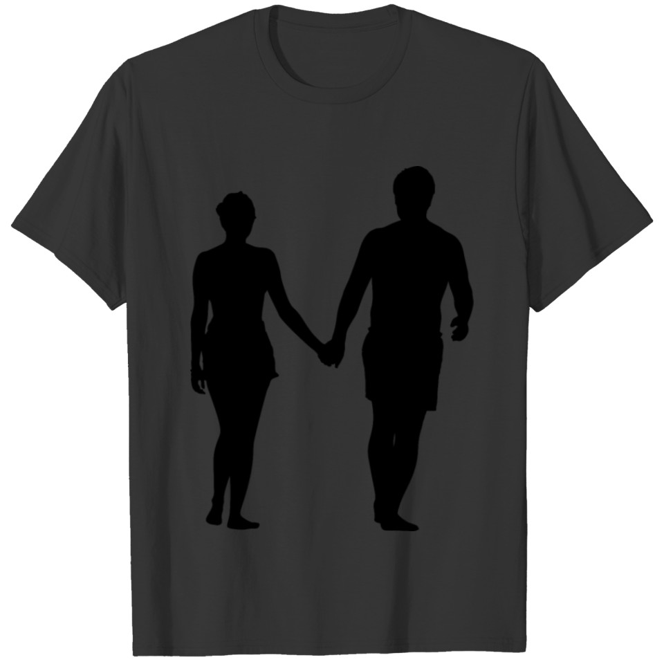 Beach Couple Silhouette T Shirts