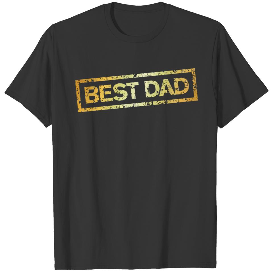 Best Dad (Vintage Golden-Yellow) T-shirt