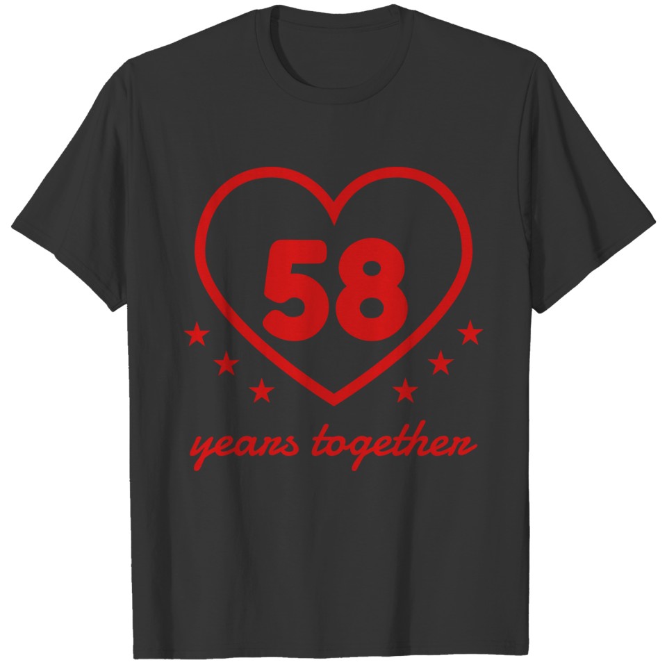 Marriage Mariage Wedding Anniversary 58 T-shirt