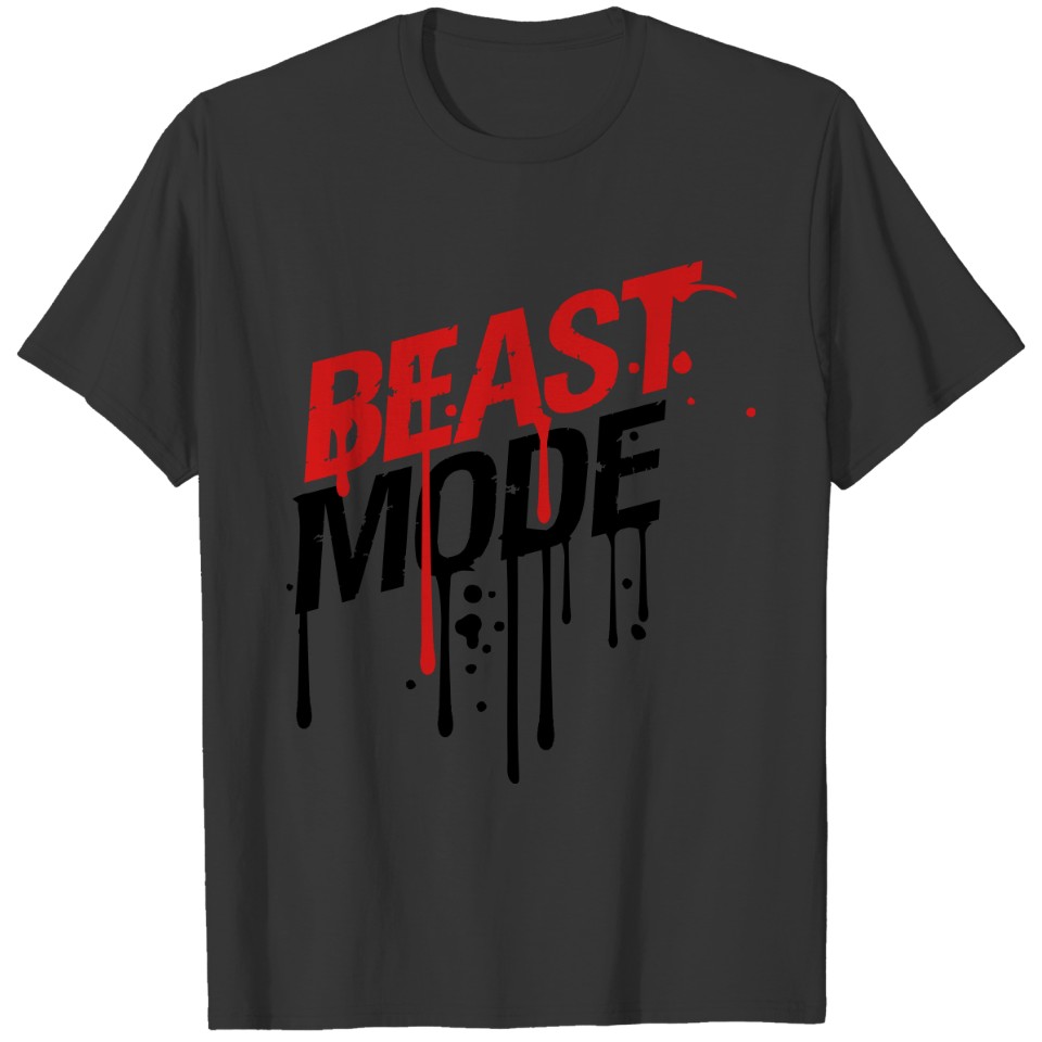 drop graffiti blood spray beast fashion cool desig T-shirt