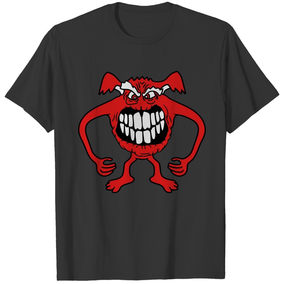 teeth old dangerous gnom naughty little monster ho T-shirt