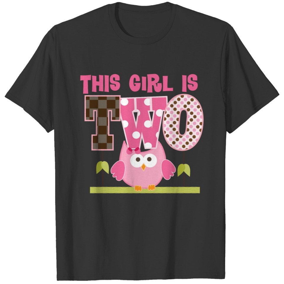 2nd Birthday Girls Owl T-shirt