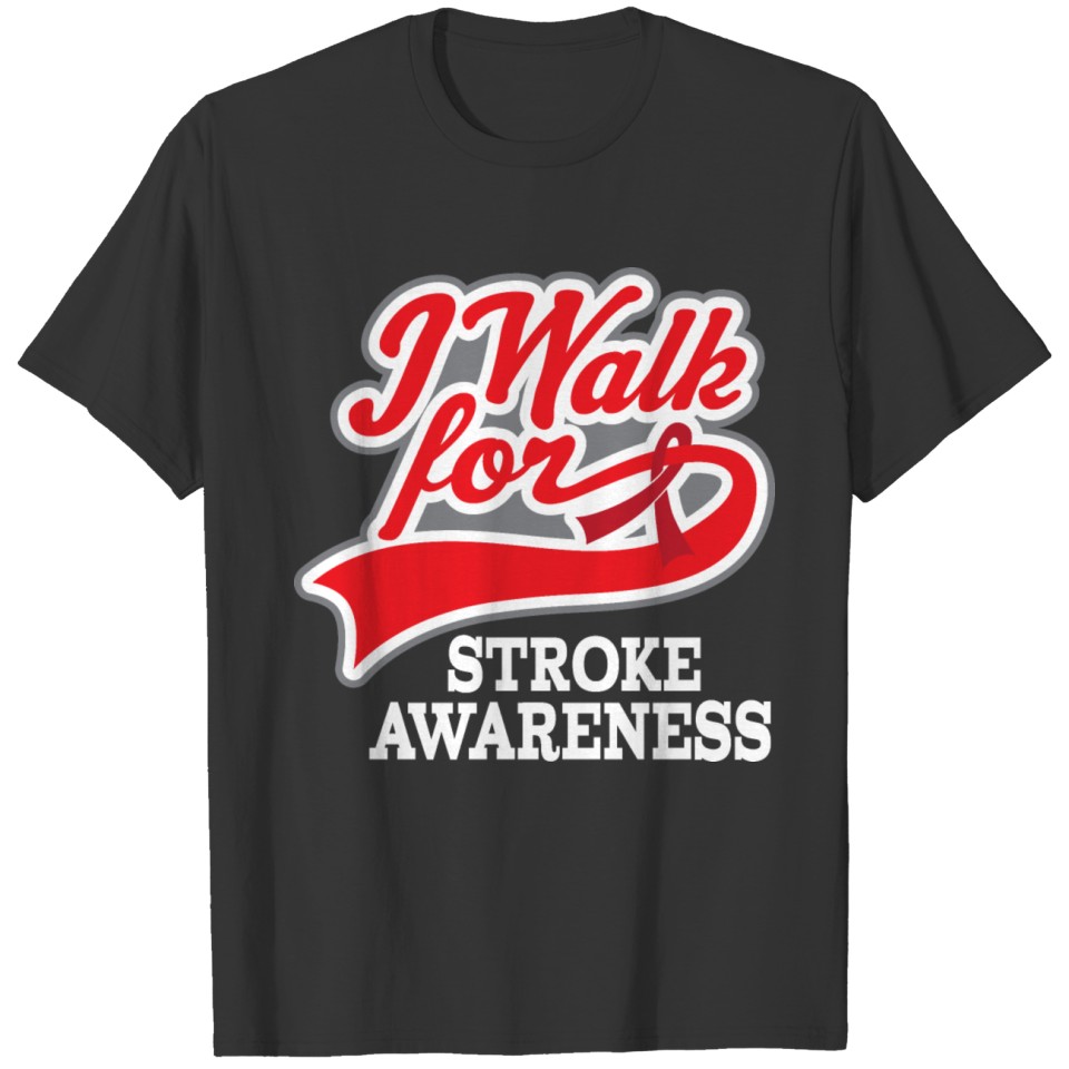 Stroke Awareness Walk Ribbon T-shirt
