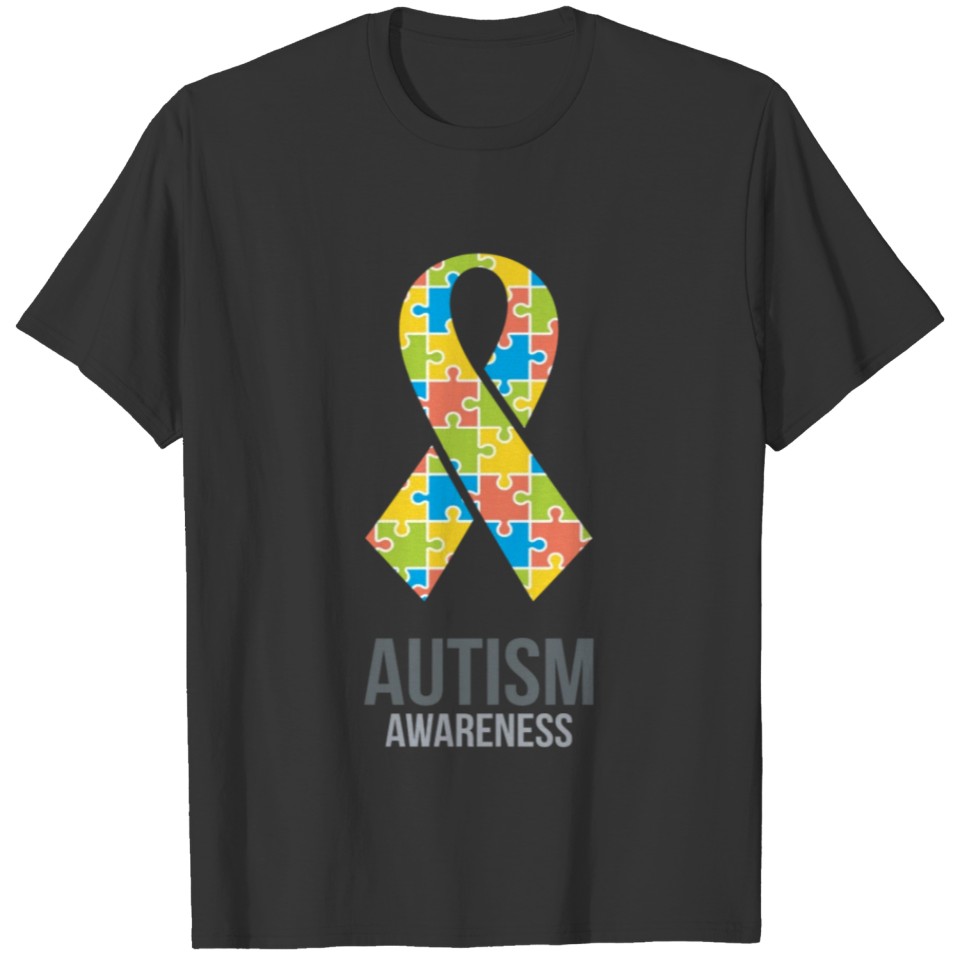 autism ribbon puzzle T-shirt