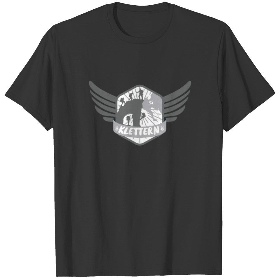(klettern_free_climbing_berge_10) T-shirt
