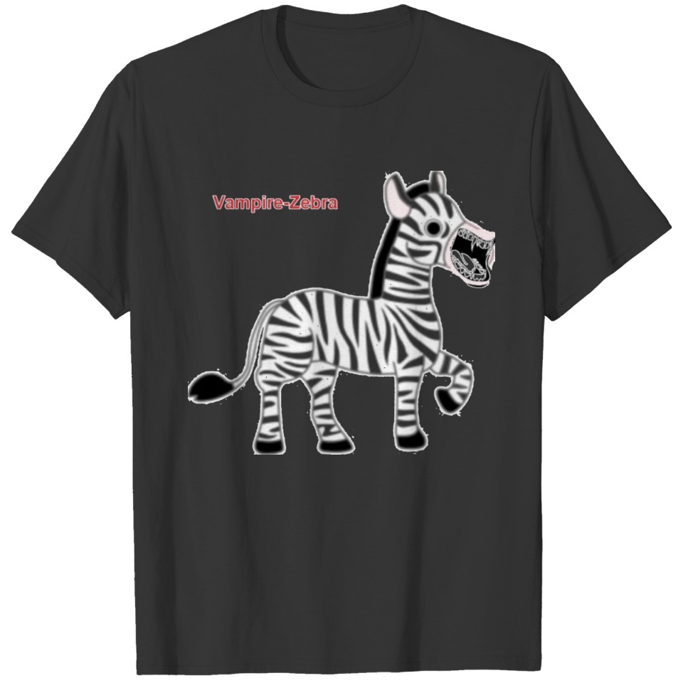 Evil Zebra Vampire T-shirt