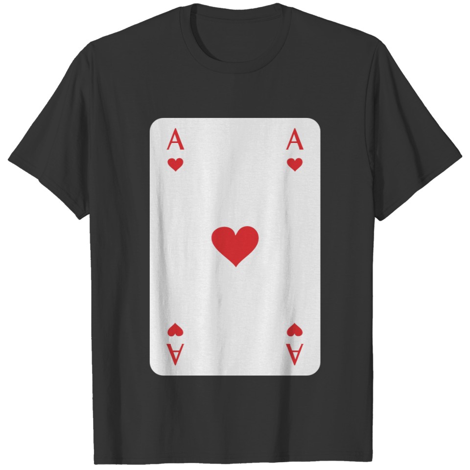 Poker - Skat - Hearts Ace T-shirt