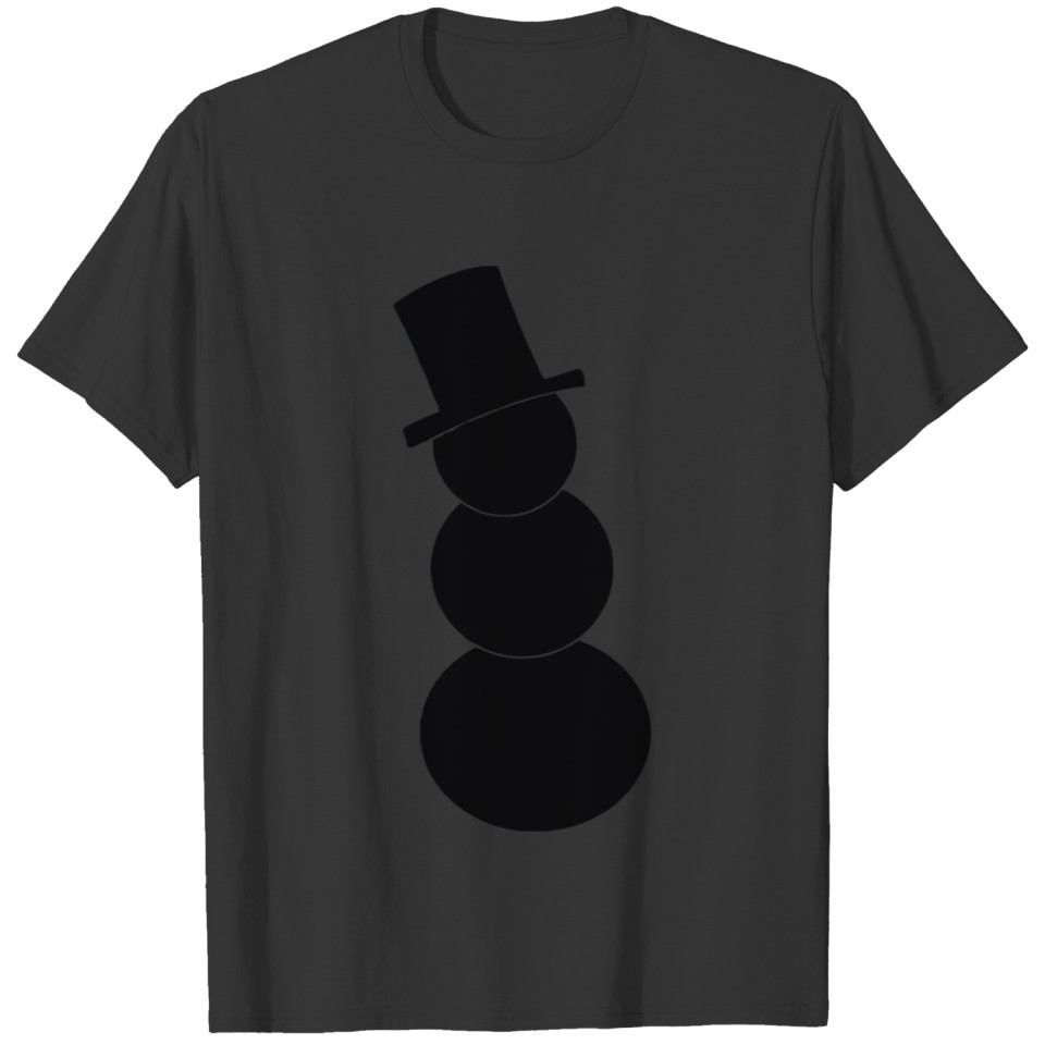Snowman - hat only T-shirt