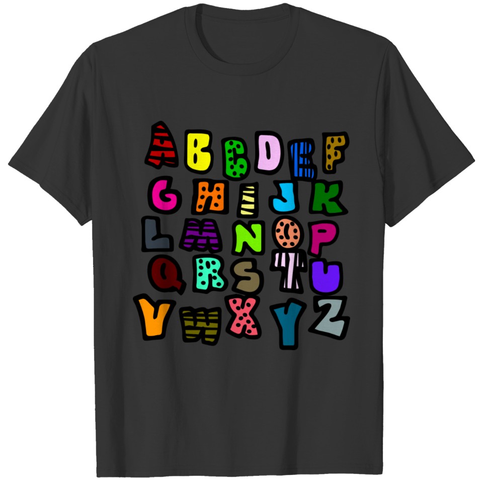 Graffiti Alphabet Multi-Color--DIGITAL DIRECT ONLY T-shirt