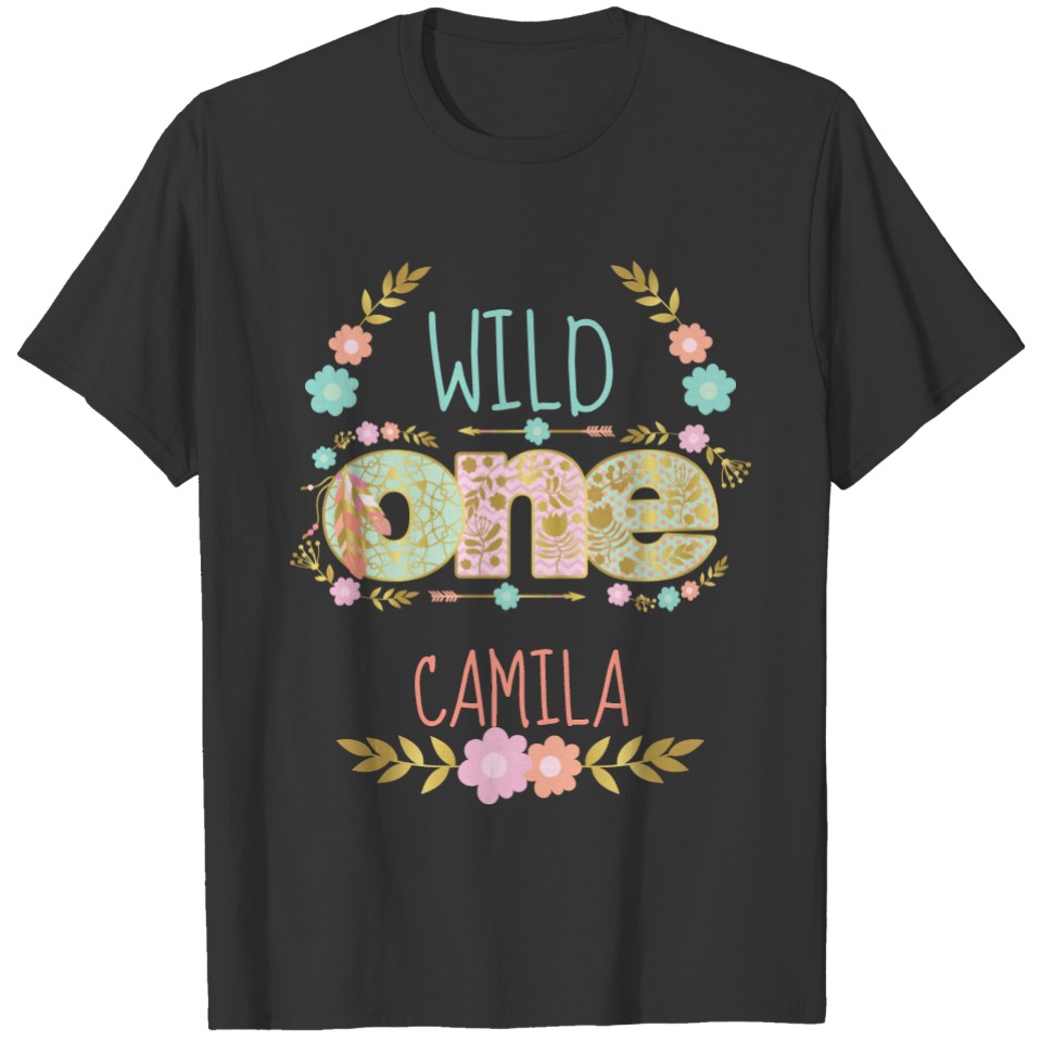 Wild One Tribal | Boho  Birthday  Girl T-shirt