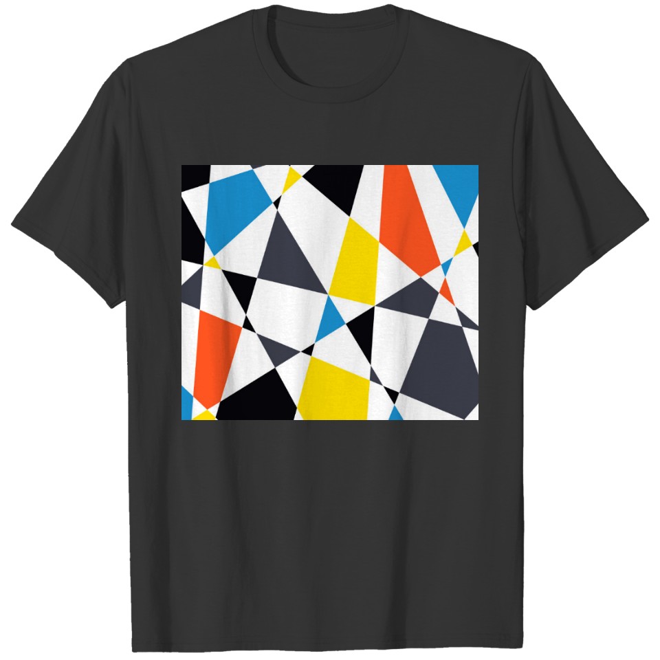 Colorful, cool, trendy, modern geometric shapes T-shirt
