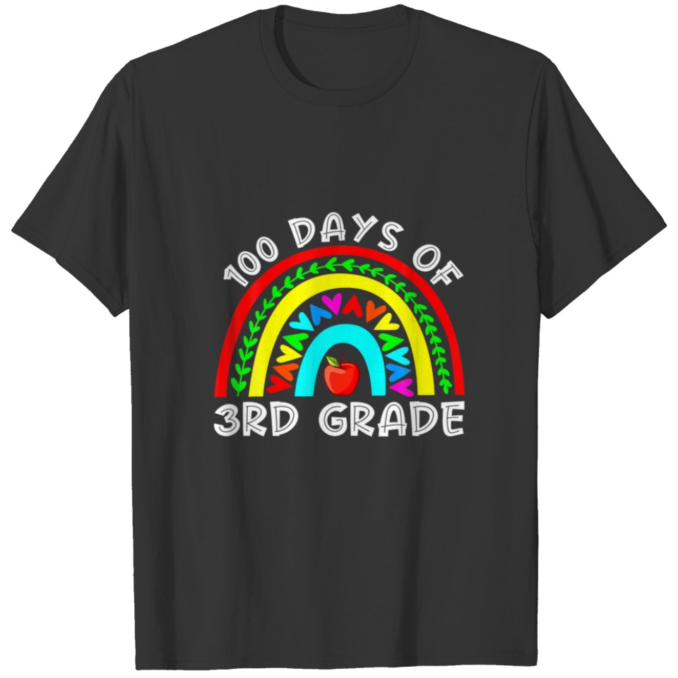 100 Days Of 3Rd Grade Teacher Funny 100 Days Smart T-shirt