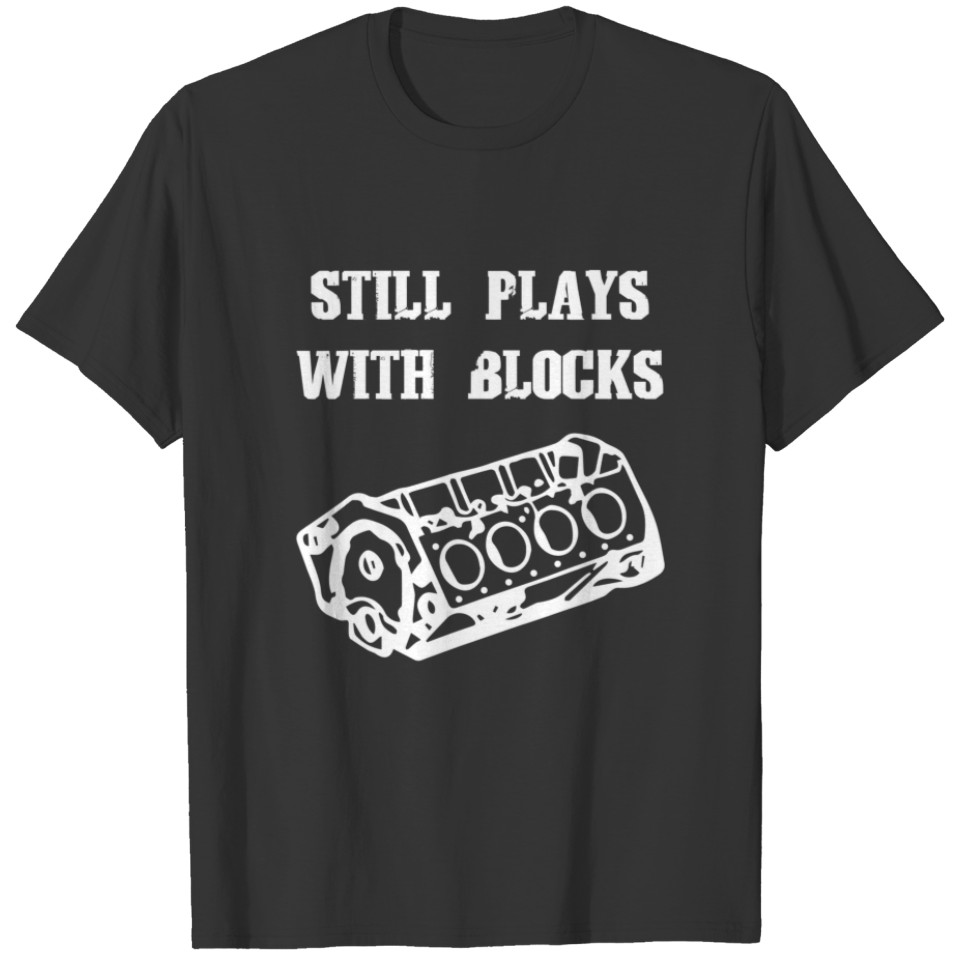 Mens Funny Engine Block Engine Car Wrench Mechanic T-shirt