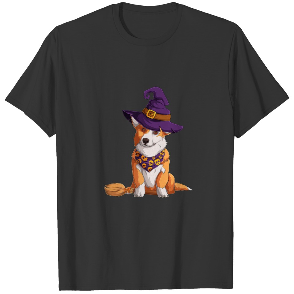 Funny Welsh Corgi Dog Halloween Corgi Dog Lover T-shirt