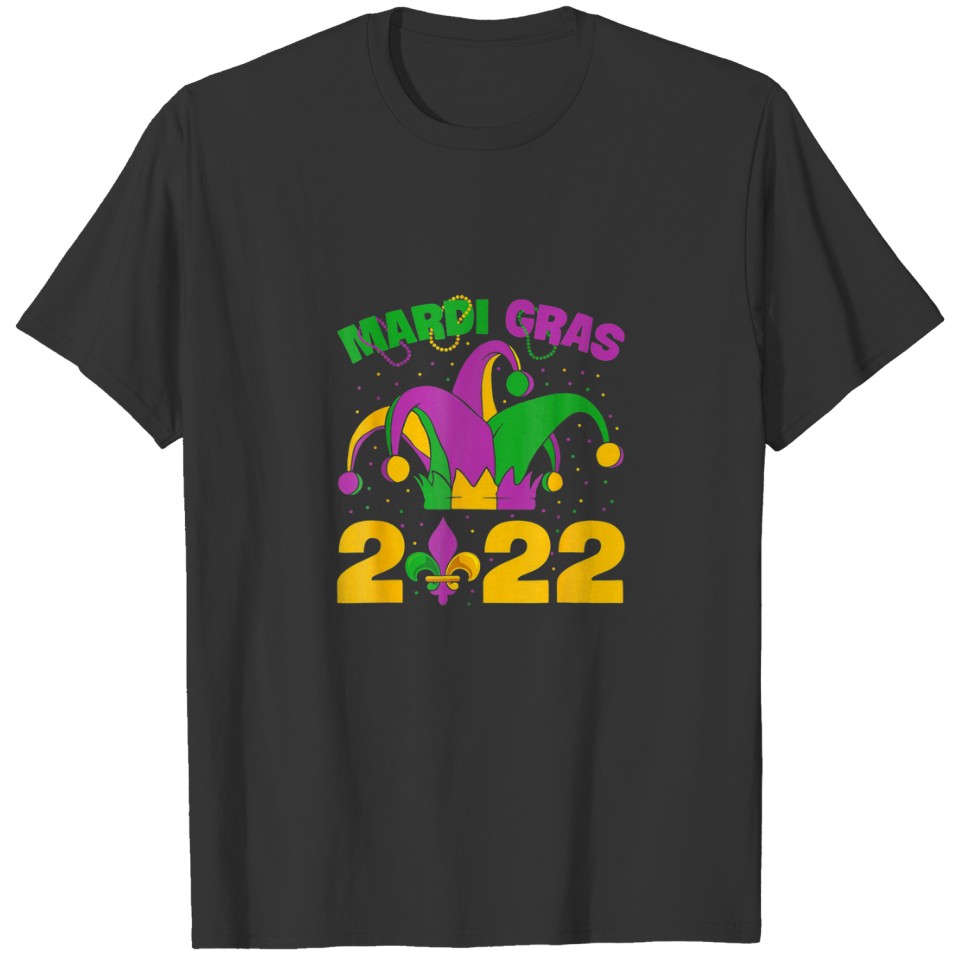 Happy Mardi Gras 2022 Jester Outfit T-shirt