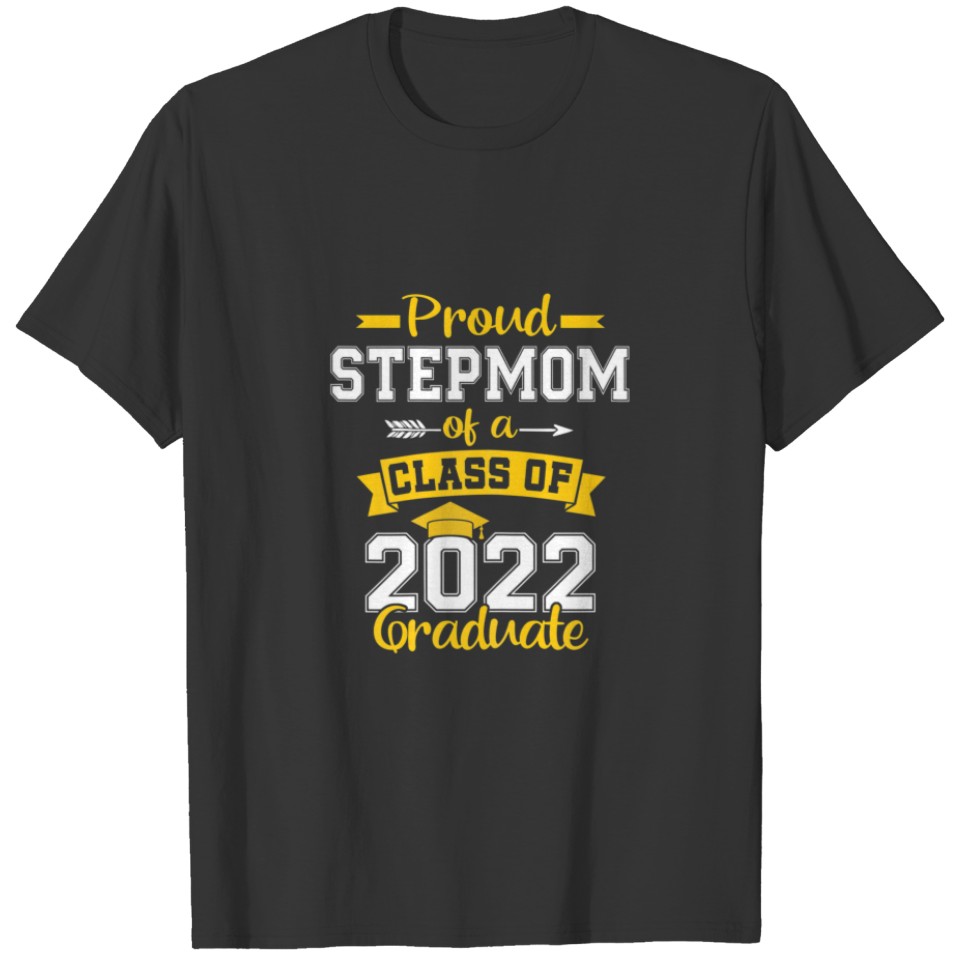 Womens Proud Stepmom Of A Class Of 2022 Graduate S T-shirt