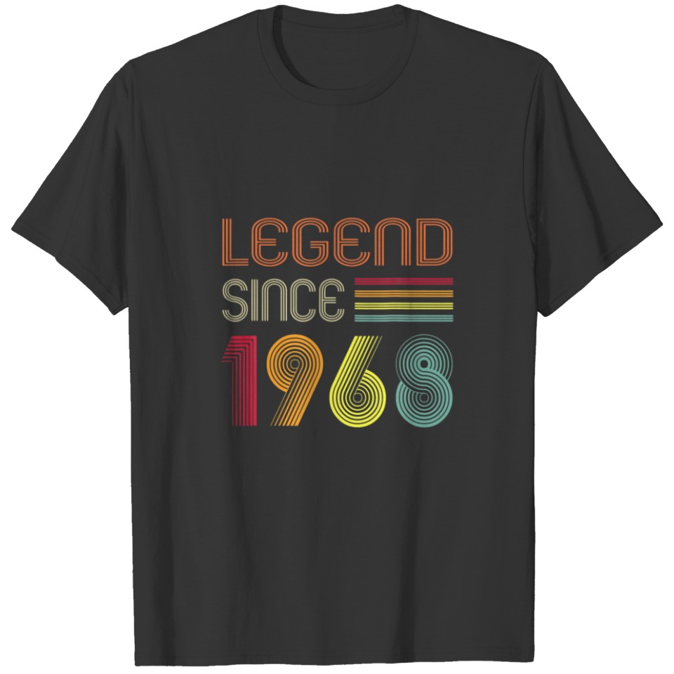54 Year Old Gifts Legend Since 1968 54Th Birthday T-shirt