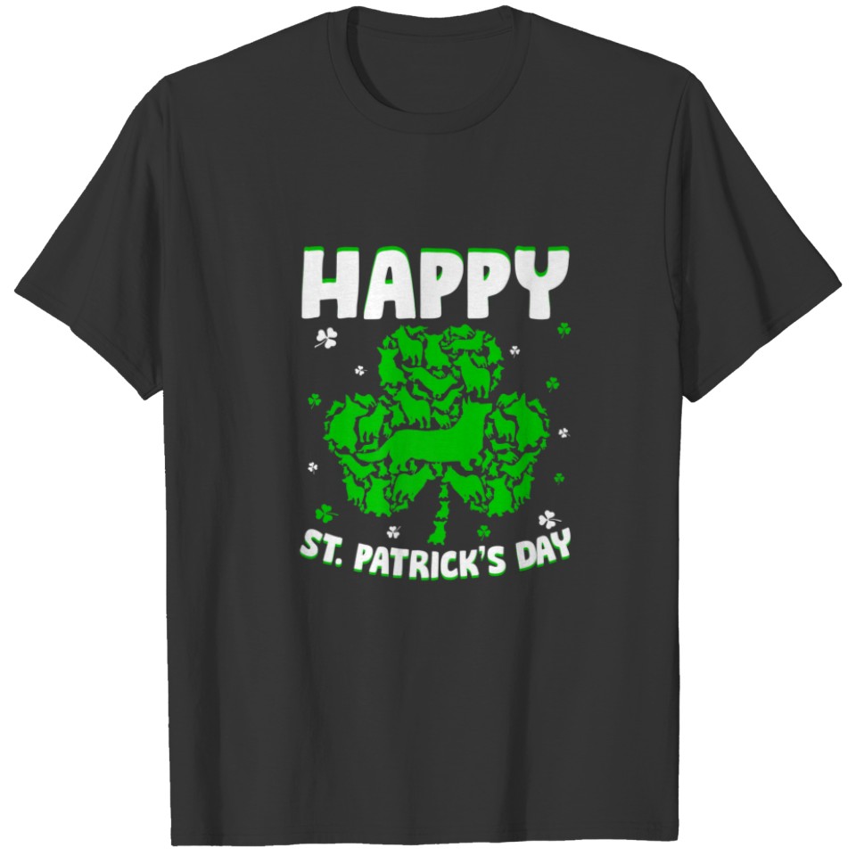 Shamrock Corgi Dog St. Patrick's Day Irish Costume T-shirt