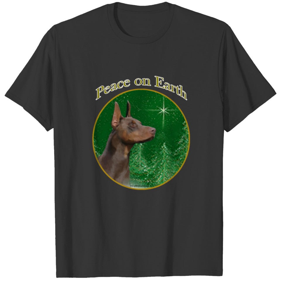 Doberman Pinscher Peace T-shirt