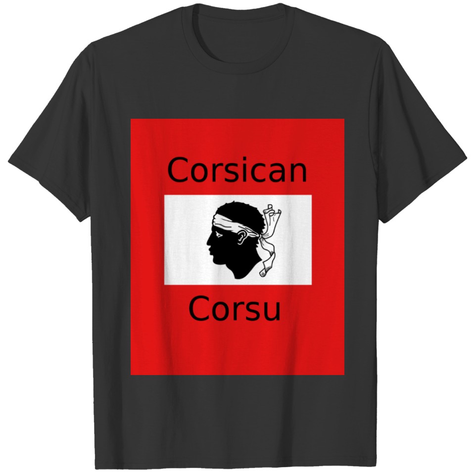 Corsican Flag And Language Design T-shirt