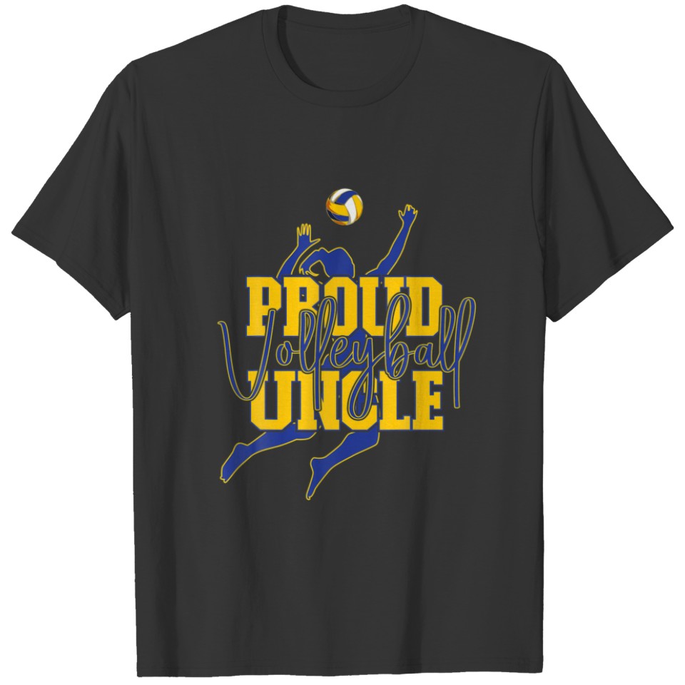 Proud Volleyball Uncle Family Matching T-shirt