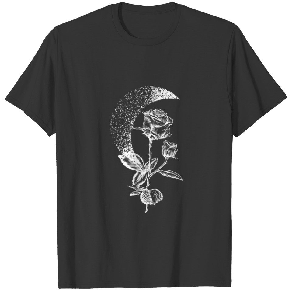 Soft Grunge Aesthetic Gothic Flower Rose In The Mo T-shirt