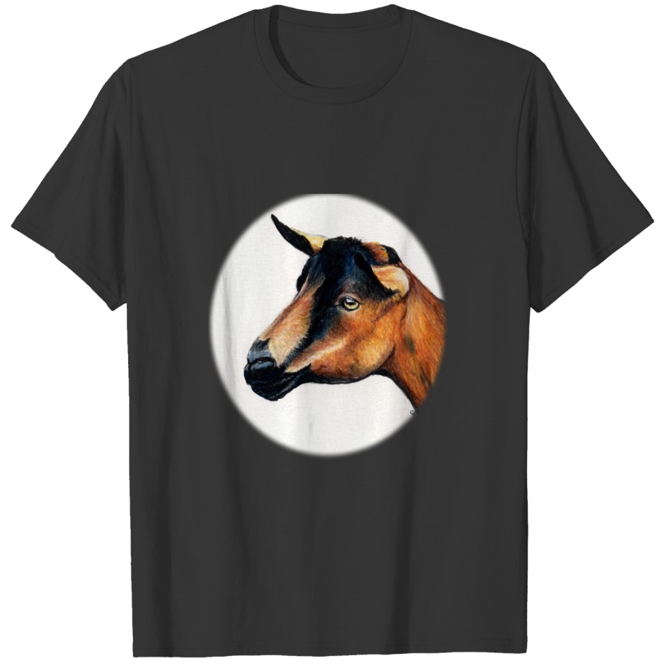 Oberhasli Goat Art T-shirt