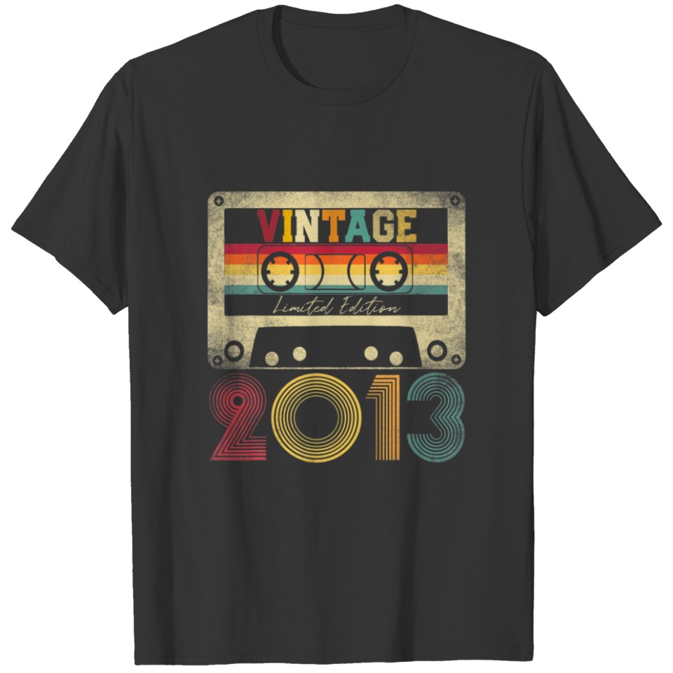 Limited Edition 2013 9Th Birthday Gift Vintage 9 Y T-shirt
