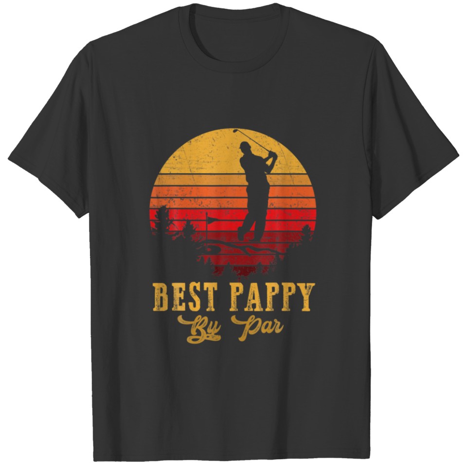 Best Pappy By Par Father's Day Golf Golfing T-shirt