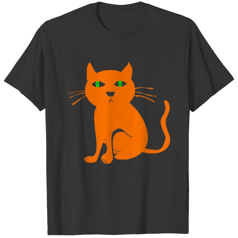 Orange Cat Halloween T-shirt