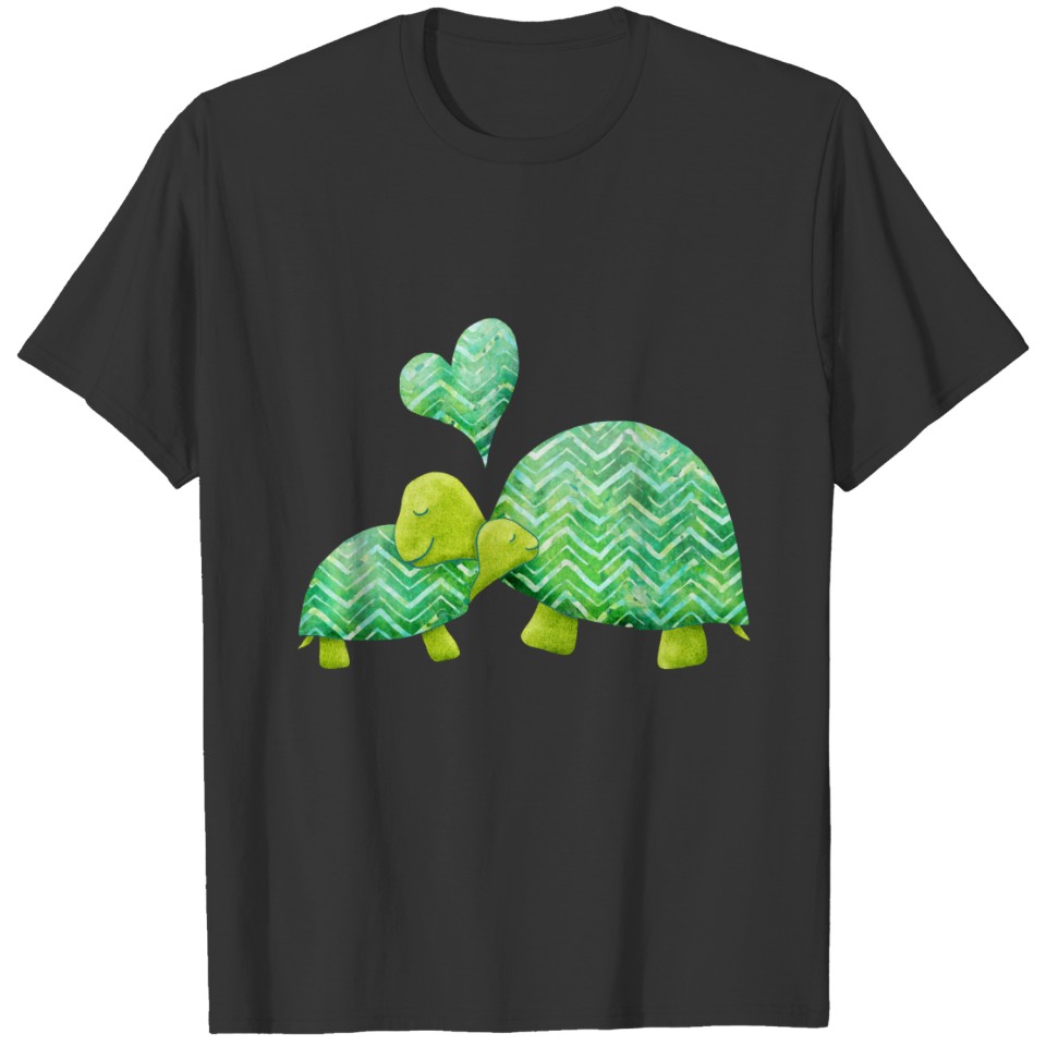 Sweet Turtle Hugs Mom and Baby T-shirt