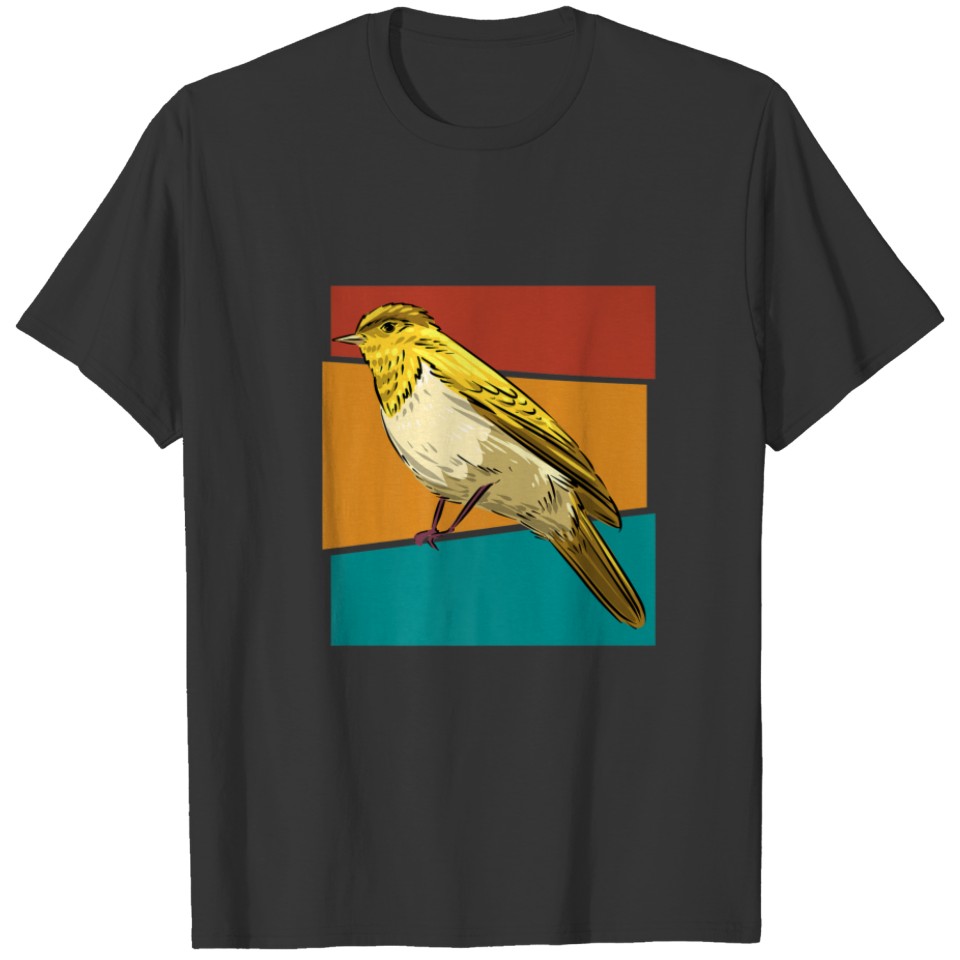 Vintage Bird Yellow Flycatcher T-shirt